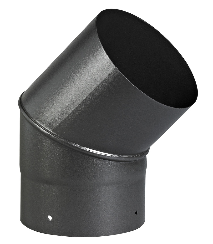 [342446] EW 153 mm Ø Bocht 45° zwart 