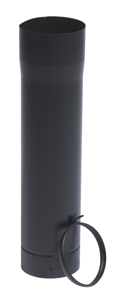 EW 111 mm Ø Schuifbuis 50 cm plus klem zwart 